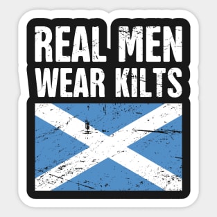 Scottish Flag | Real Men Wear Kilts Sticker